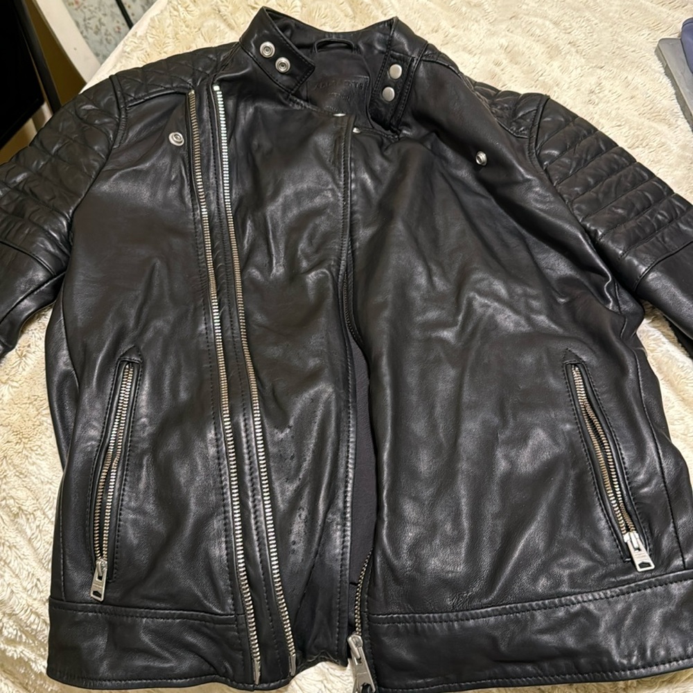 All Saints Men’s Leather Jacket